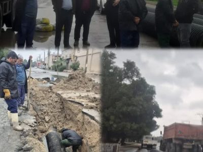 اصلاح و بازسازی ۳۰ متر از لوله ۶۰۰ میلیمتری شبکه فاضلاب کوی نیرو منازل بیمه