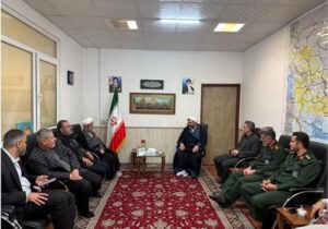 دیدار صمیمانه مشاوران امور ایثارگران آبفا کشور و مدیر عامل شرکت آب و فاضلاب خوزستان با آیتالله هدائی