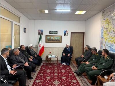 دیدار صمیمانه مشاوران امور ایثارگران آبفا کشور و مدیر عامل شرکت آب و فاضلاب خوزستان با آیتالله هدائی