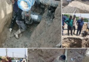 رفع مشكل آب مناطق زرگان و کوی فدک در اهواز